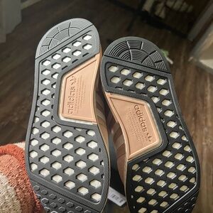 Adidas Sneakers with Black and Pink Soles